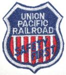 UNION PACIFIC RAILROAD PATCH (SAFETY FIRST)